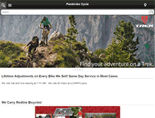 Tablet Screenshot of pembrokecycle.com